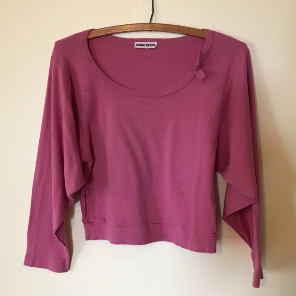 Cute cotton Sonia Rykiel top with bow